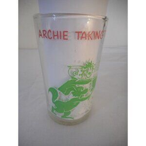 EUC Vintage 1971 Archie Jughead Taking The Gang For A Ride Jelly Jar Glass Cup 4